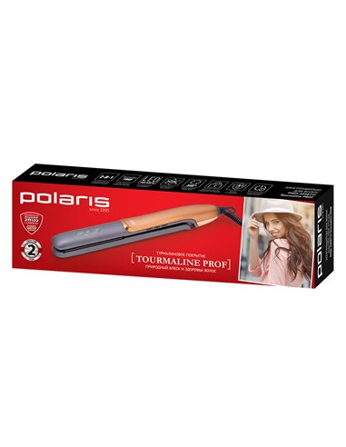 Выпрямитель для волос Polaris Tourmaline PROF PHSS 2098TTi, Чёрный | Золотистый