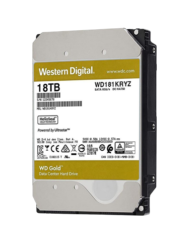 Unitate HDD Western Digital WD Gold, 3.5", 18 TB WD181KRYZ