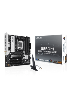 Материнская плата ASUS B850M MAX GAMING WIFI, AM5, AMD B850, Micro-ATX