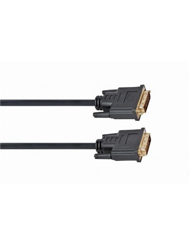 Видеокабель Cablexpert CC-DVI2-BK-15, DVI-D (M) - DVI-D (M), 4,5м, Чёрный