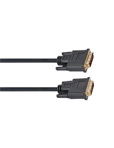 Видеокабель Cablexpert CC-DVI2-BK-15, DVI-D (M) - DVI-D (M), 4,5м, Чёрный