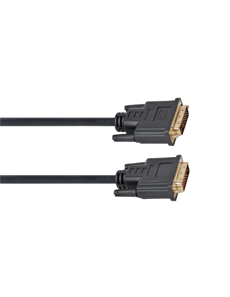 Видеокабель Cablexpert CC-DVI2-BK-15, DVI-D (M) - DVI-D (M), 4,5м, Чёрный