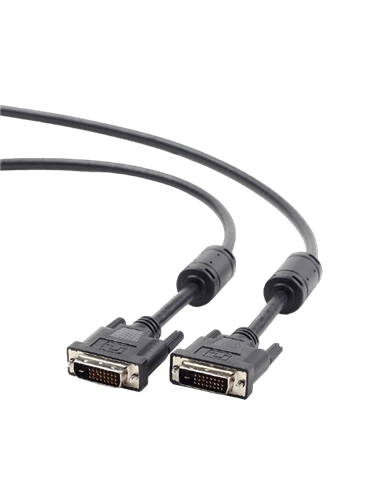 Видеокабель Cablexpert CC-DVI2-BK-15, DVI-D (M) - DVI-D (M), 4,5м, Чёрный