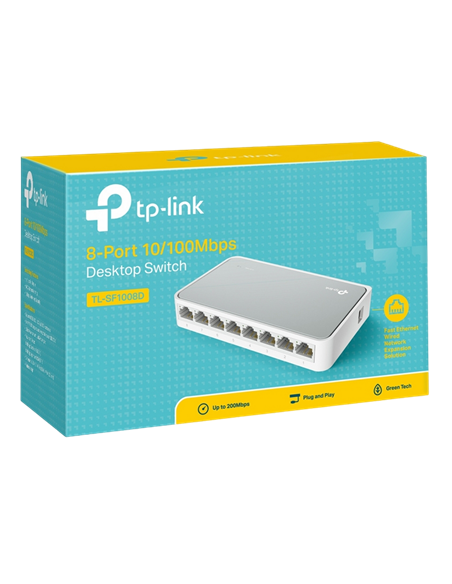 Switch de rețea TP-LINK TL-SF1008D, 8x 10/100 Mbps