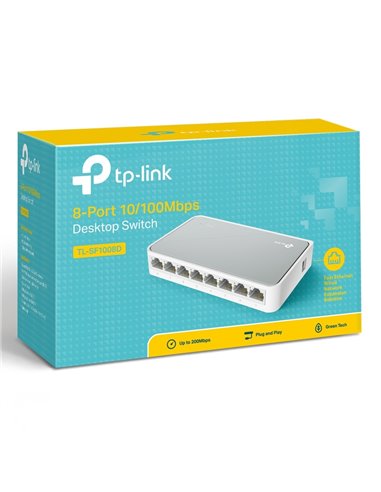 Switch de rețea TP-LINK TL-SF1008D, 8x 10/100 Mbps