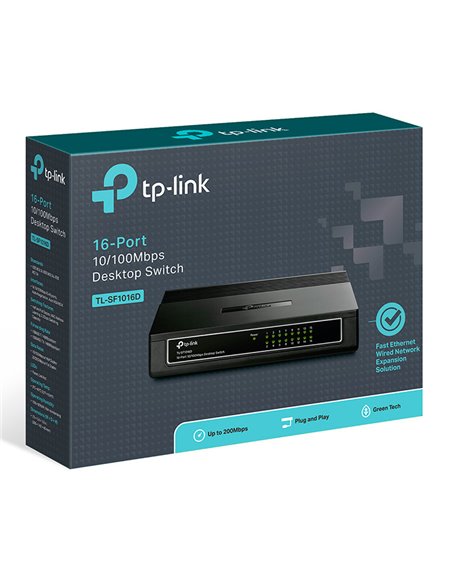 Switch de rețea TP-LINK TL-SF1016D, 16x 10/100 Mbps