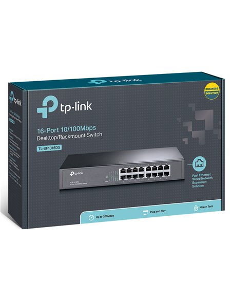 Switch de rețea TP-LINK TL-SF1016DS, 16 x 10/100Mbps