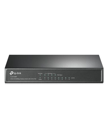 PoE коммутатор TP-LINK TL-SF1008P, 4x IEEE 802.3af/at