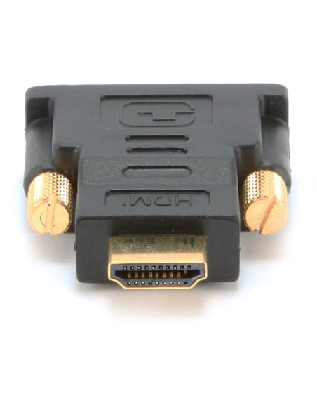 Видеоадаптер Cablexpert A-HDMI-DVI-1, HDMI (M) - DVI-I (M), Чёрный