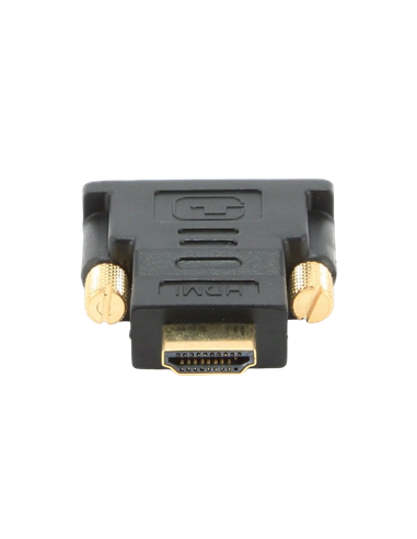 Видеоадаптер Cablexpert A-HDMI-DVI-1, HDMI (M) - DVI-I (M), Чёрный