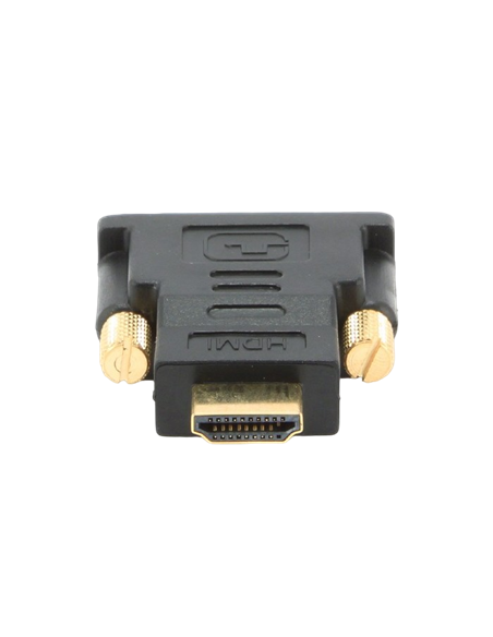 Видеоадаптер Cablexpert A-HDMI-DVI-1, HDMI (M) - DVI-I (M), Чёрный
