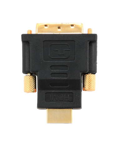 Видеоадаптер Cablexpert A-HDMI-DVI-1, HDMI (M) - DVI-I (M), Чёрный