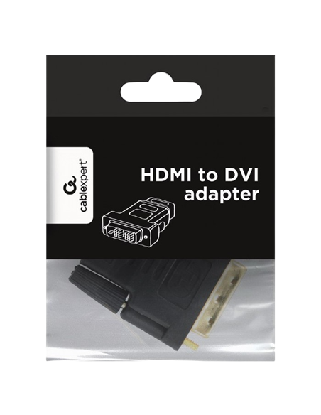Adaptor Video Cablexpert A-HDMI-DVI-2, HDMI (F) - DVI-I (M), Negru