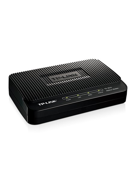 ADSL Модем TP-LINK TD-8616, ADSL/ADSL2/ADSL2 + до 24 Мбит/с, Чёрный