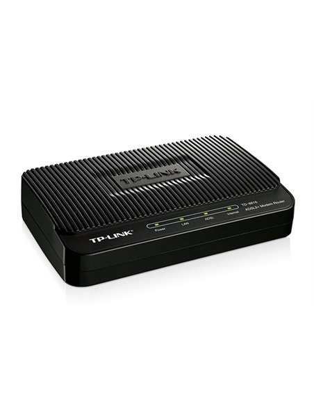 ADSL Модем TP-LINK TD-8816, ADSL/ADSL2/ADSL2 + до 24 Мбит/с, Чёрный