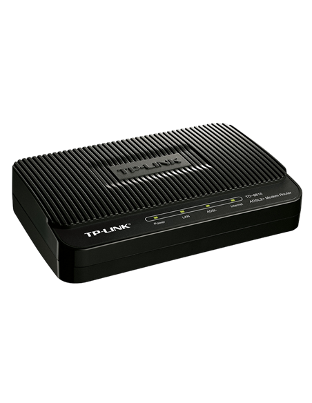ADSL Модем TP-LINK TD-8816, ADSL/ADSL2/ADSL2 + до 24 Мбит/с, Чёрный
