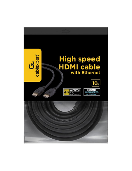 Cablu Video Cablexpert CC-HDMI4-10M, HDMI (M) - HDMI (M), 10m, Negru