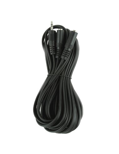 Аудиокабель Cablexpert CCA-415, 3.5mm 3-pin (M) - 2x 3.5mm 3-pin (F), 5м, Чёрный