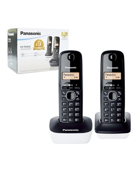 Telefon DECT Panasonic KX-TG1611, Alb Telefon DECT Panasonic KX-TG1611, Alb