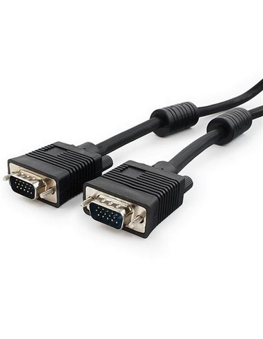 Видео кабель Cablexpert CC-PPVGA-10-B, VGA D-Sub (M) - VGA D-Sub (M), 3м, Чёрный