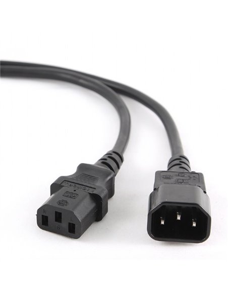 Удлинительный шнур питания Cablexpert PC-189, 1.8 м, Чёрный