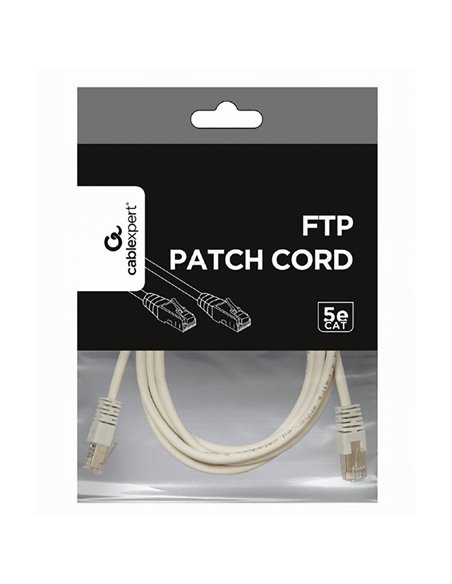 Patch cord Cablexpert PP22-1.5M, Cat5e FTP, 1,5m, Gri