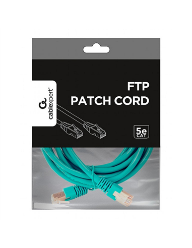 Патч-корд Cablexpert PP22-2M/G, Cat5e FTP, 2м, Зелёный