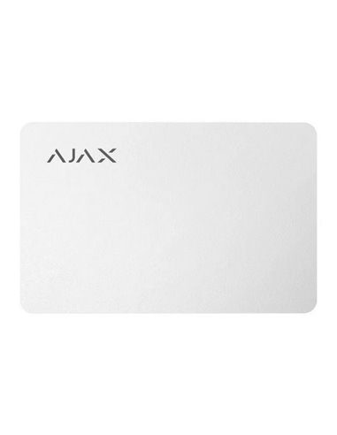Card securizat fără contact Ajax Pass, Alb