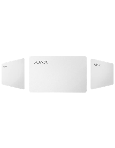 Card securizat fără contact Ajax Pass, Alb