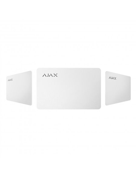 Card securizat fără contact Ajax Pass, Alb