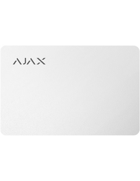 Card securizat fără contact Ajax Pass, Alb