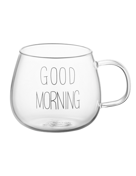 Set cupe Ardesto AR2643BMR, 430 ml, Transparent