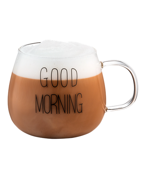 Set cupe Ardesto AR2643BMR, 430 ml, Transparent