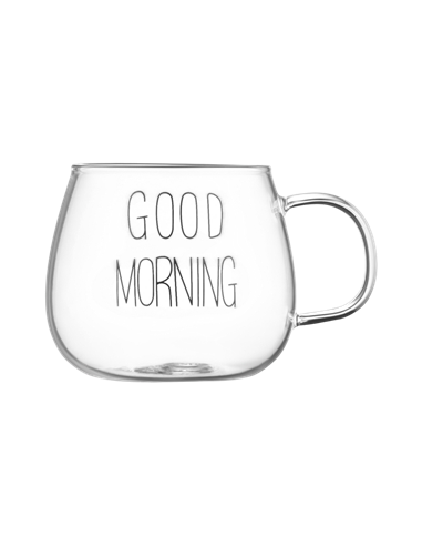 Set cupe Ardesto AR2643BMR, 430 ml, Transparent