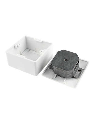 Priză pentru montare pe perete Cablexpert MVS-2S6-01, Alb