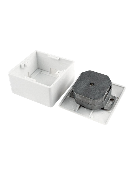 Priză pentru montare pe perete Cablexpert MVS-2S6-01, Alb