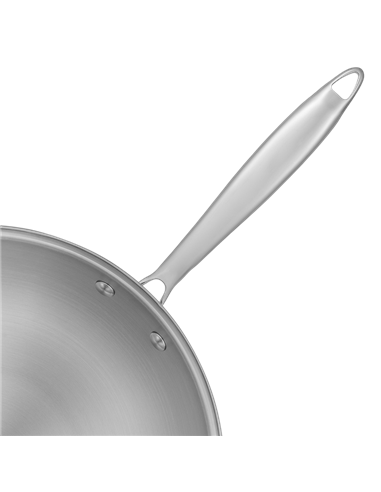 Tigaie WOK RESTO 95004, 28cm, Oțel inoxidabil