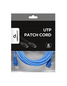 Патч-корд Cablexpert PP6U-3M/B, Cat6 UTP, 3м, Синий 2