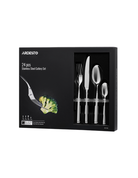 Набор столовых приборов Ardesto AR0724BS, Нержавеющая сталь
