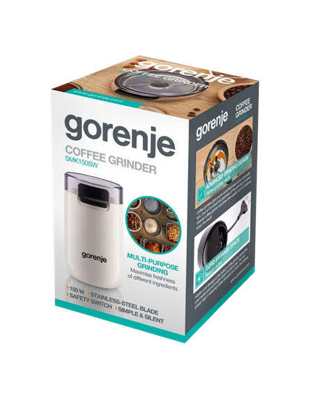 Râșniță de cafea Gorenje SMK150SW, Alb Râșniță de cafea Gorenje SMK150SW, Alb