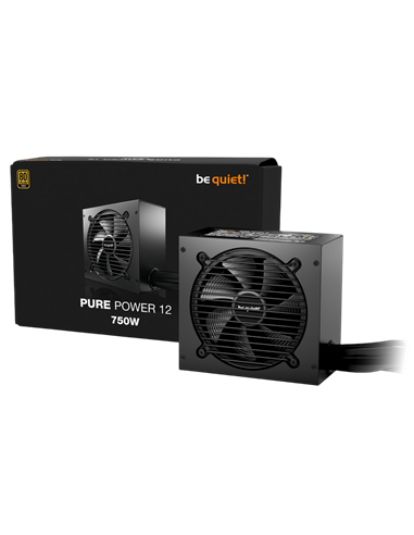 Блок питания для компьютеров be quiet! PURE POWER 12, 750Вт, ATX, Немодульный