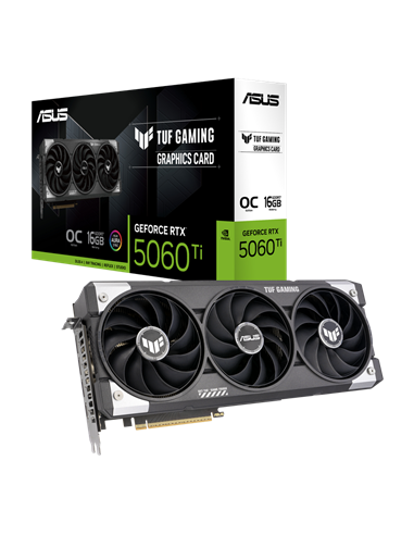 Видеокарта ASUS TUF-RTX5060TI-O16G-GAMING, 16 ГБ GDDR7 128бит