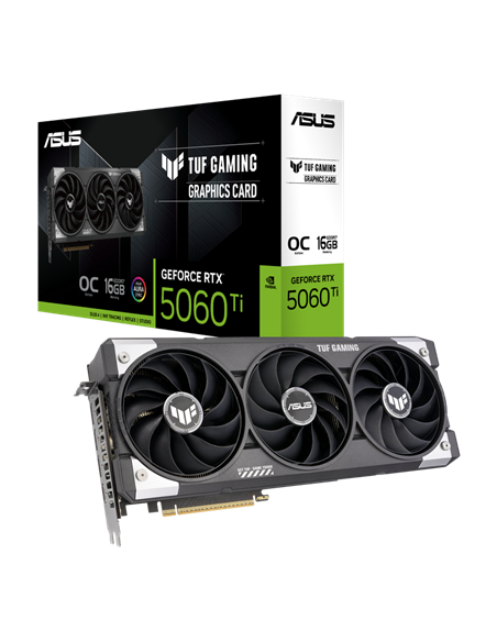 Видеокарта ASUS TUF-RTX5060TI-O16G-GAMING, 16 ГБ GDDR7 128бит