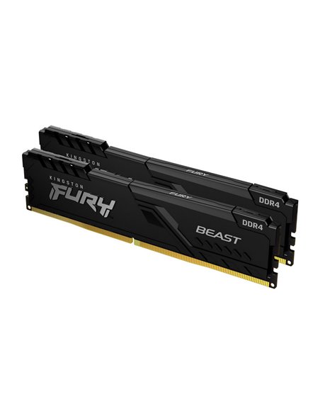 Оперативная память Kingston FURY Beast, DDR4 SDRAM, 3600 МГц, 16Гб, KF436C17BBK2/16 Оперативная память Kingston FURY Beast, DDR4 SDRAM, 3600 МГц, 16Гб, KF436C17BBK2/16