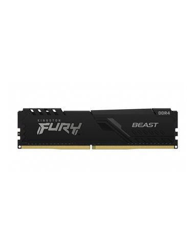 Оперативная память Kingston FURY Beast, DDR4 SDRAM, 3600 МГц, 16Гб, KF436C17BBK2/16