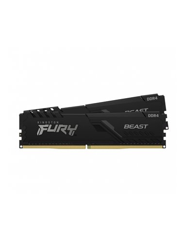 Оперативная память Kingston FURY Beast, DDR4 SDRAM, 3600 МГц, 16Гб, KF436C17BBK2/16