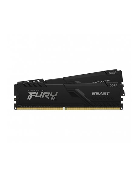 Оперативная память Kingston FURY Beast, DDR4 SDRAM, 3600 МГц, 16Гб, KF436C17BBK2/16 Оперативная память Kingston FURY Beast, DDR4 SDRAM, 3600 МГц, 16Гб, KF436C17BBK2/16