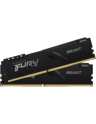 Оперативная память Kingston FURY Beast, DDR4 SDRAM, 3600 МГц, 16Гб, KF436C17BBK2/16