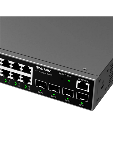 Сетевой коммутатор Grandstream GWN7802, 16x 10/100/1000 Мбит/с