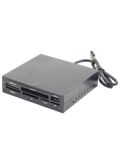 Cititor de carduri Gembird FDI2-ALLIN1-02-B, , Negru